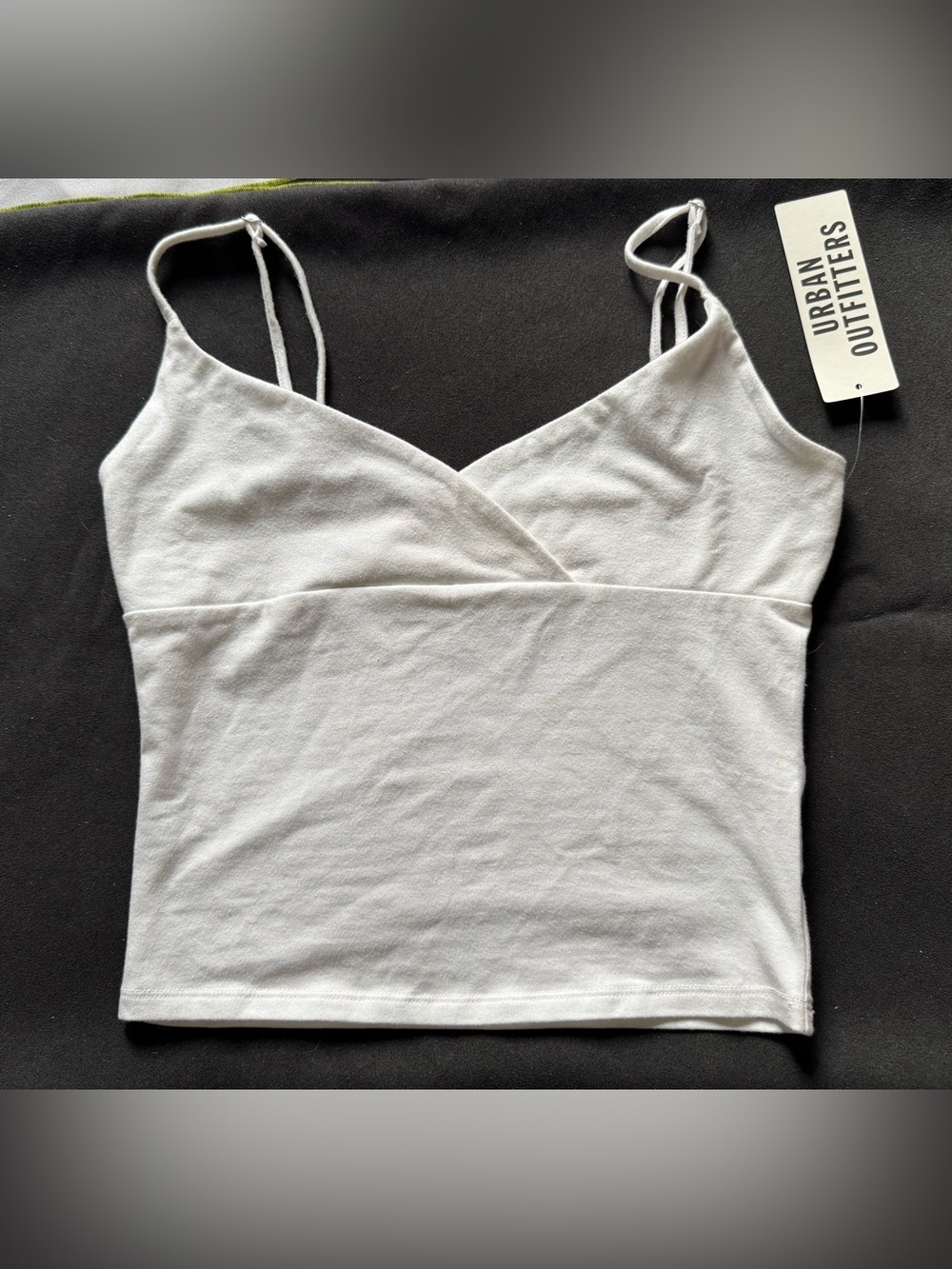 Urban Outfitters White Wrap Front Spaghetti Strap Cami